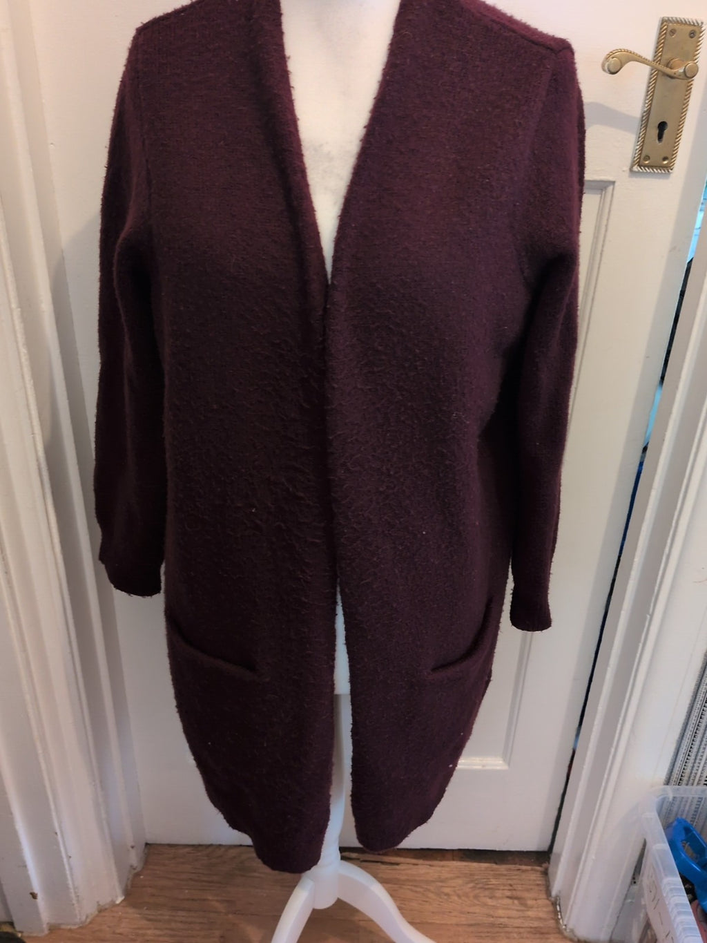 George 18 Warm Dark Purple Cardigan