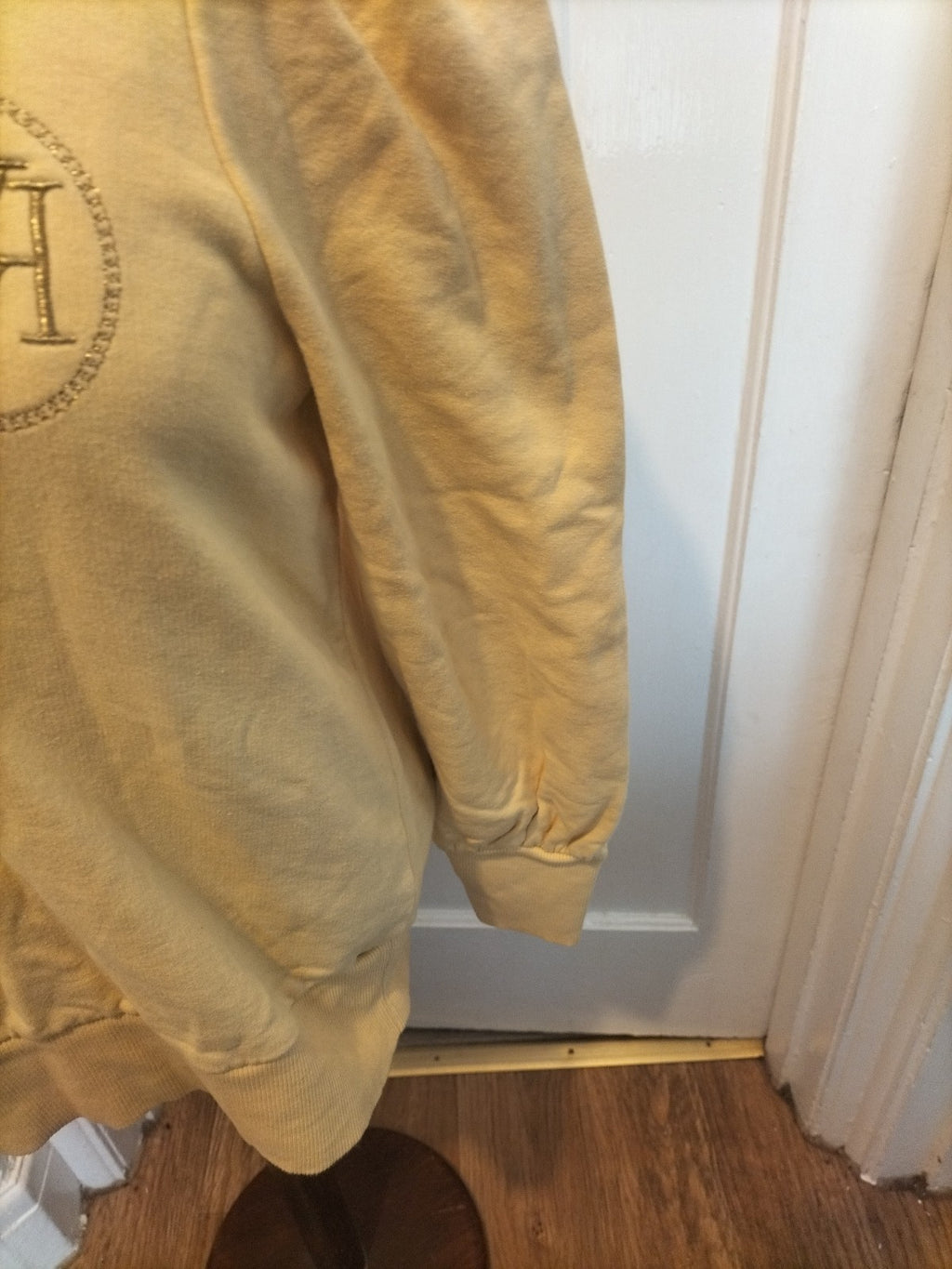 Ladies River Island Size Medium Yellow Long Sleeved Pullover Jumper