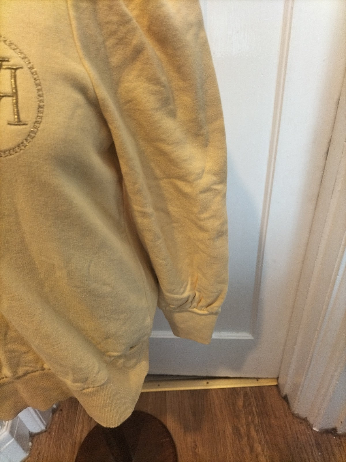 Ladies River Island Size Medium Yellow Long Sleeved Pullover Jumper