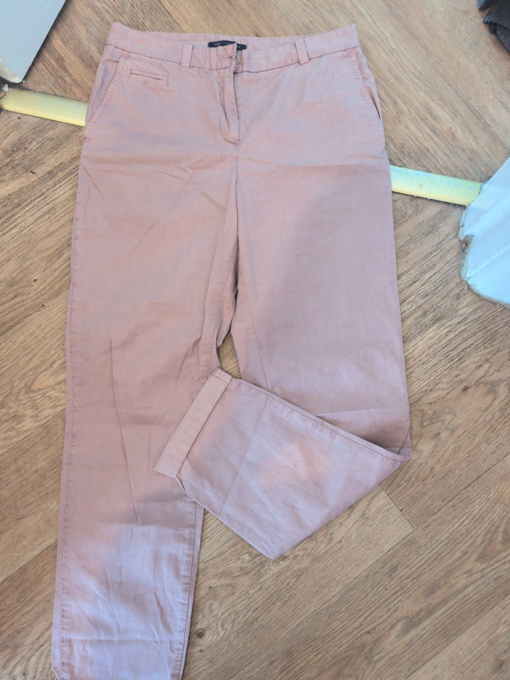 Marks And Spencer 10 Long Light Pink Trousers Chino
