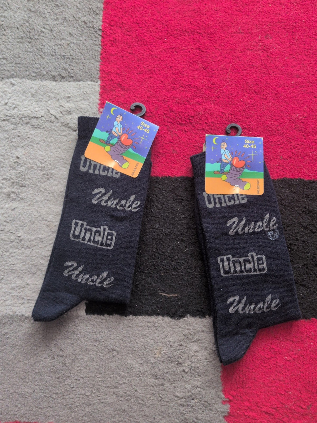 Brand New Navy Uncle Socks Size 40-45