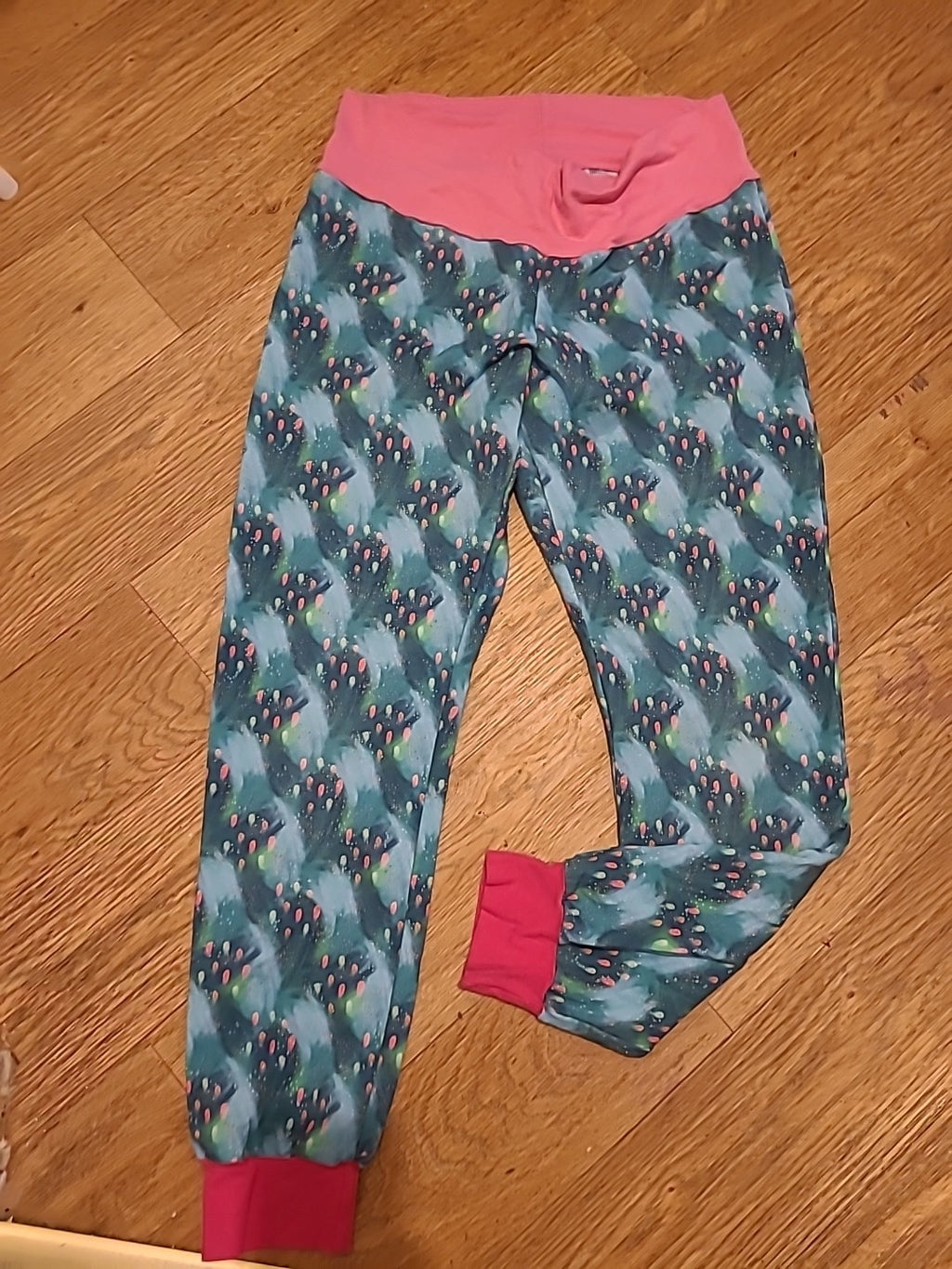 Ladies Willow Tree Size Large Multicoloured Handmade Leggings
