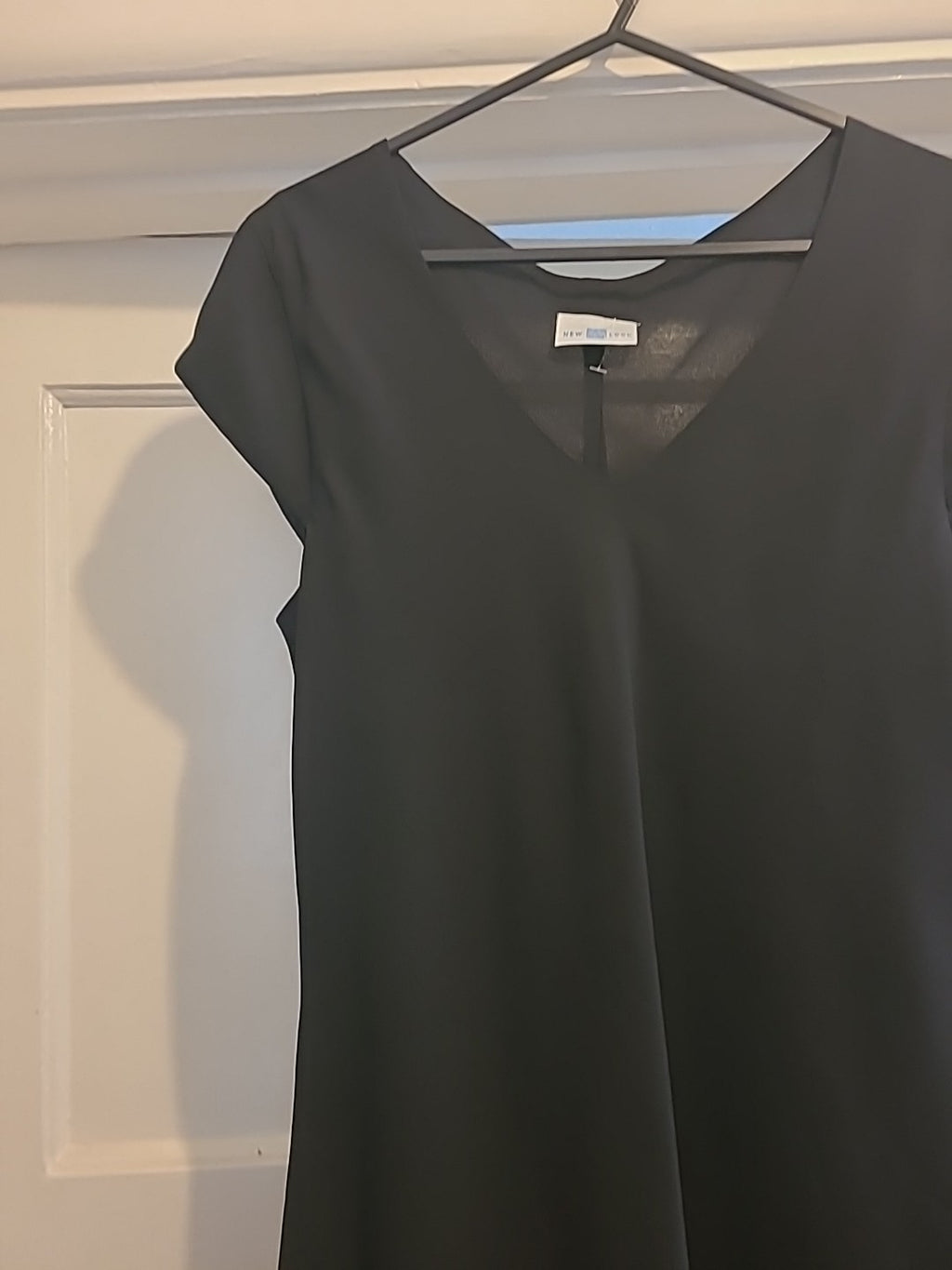 Ladies New Look Size Medium Black Sleeveless Dress