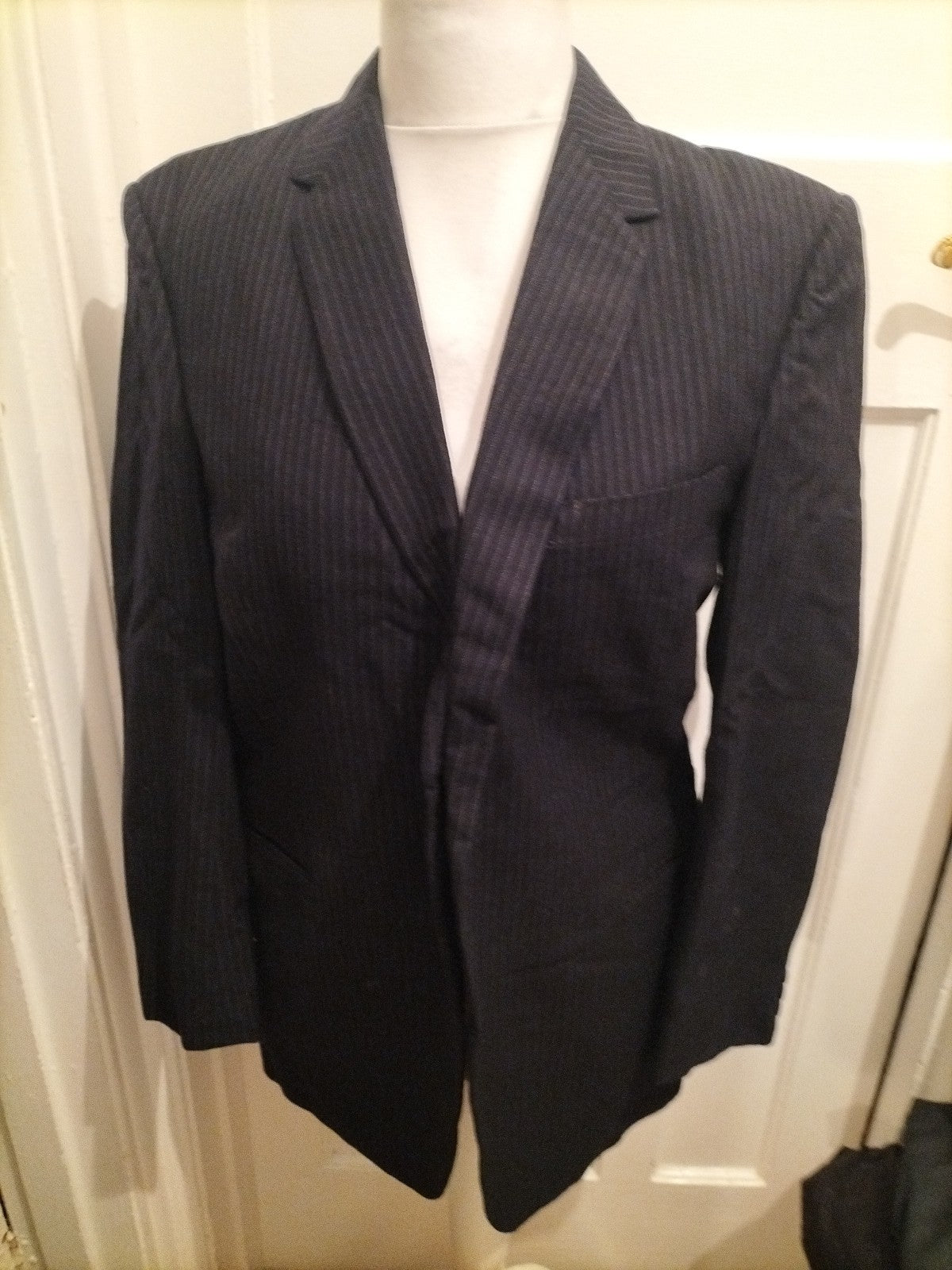 Mens Hodges Size Large Pinstripe Suit Jacket