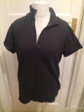 Mens Northern Garms Size Large Black Short Sleeved Polo