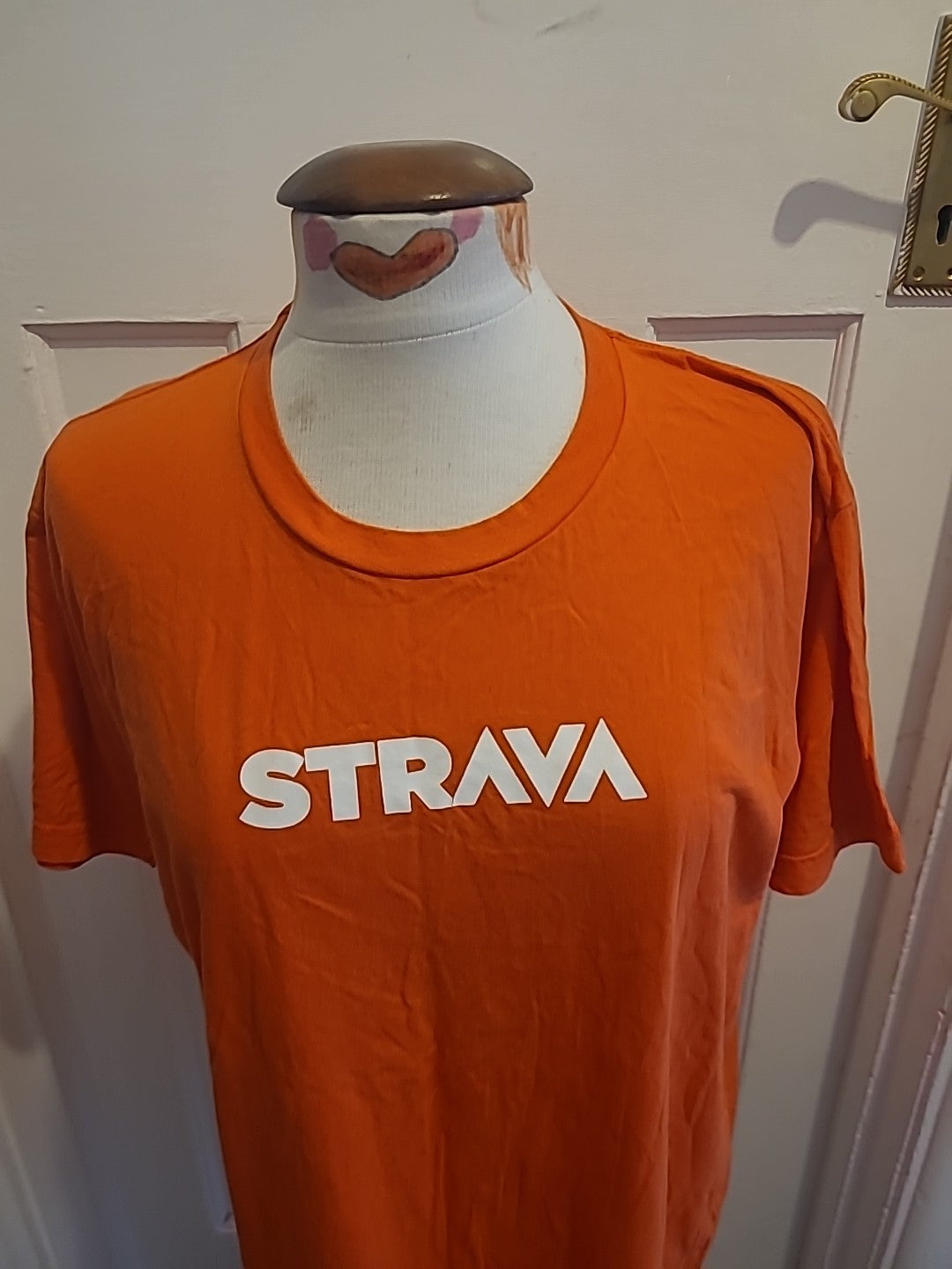 Mens American Apparel Size Large Orange Short Sleeved Tee