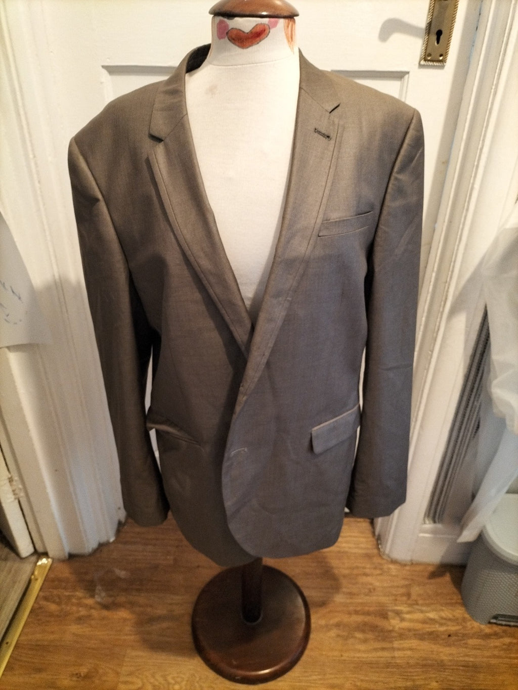 Mens Next Size Eur 42r Grey Padded Blazer
