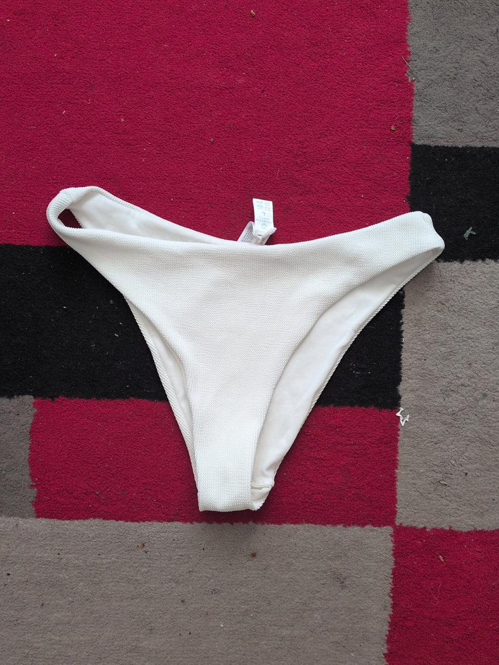 Primark Large White Texture Bikini Bottom