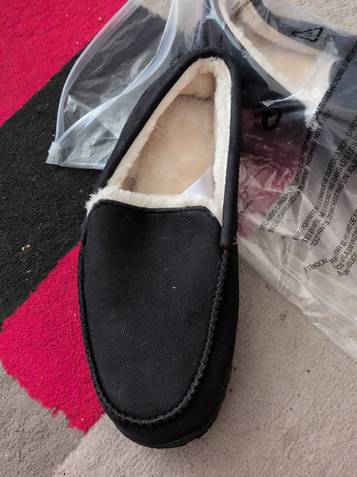 Brand New US 10 Black Slippers