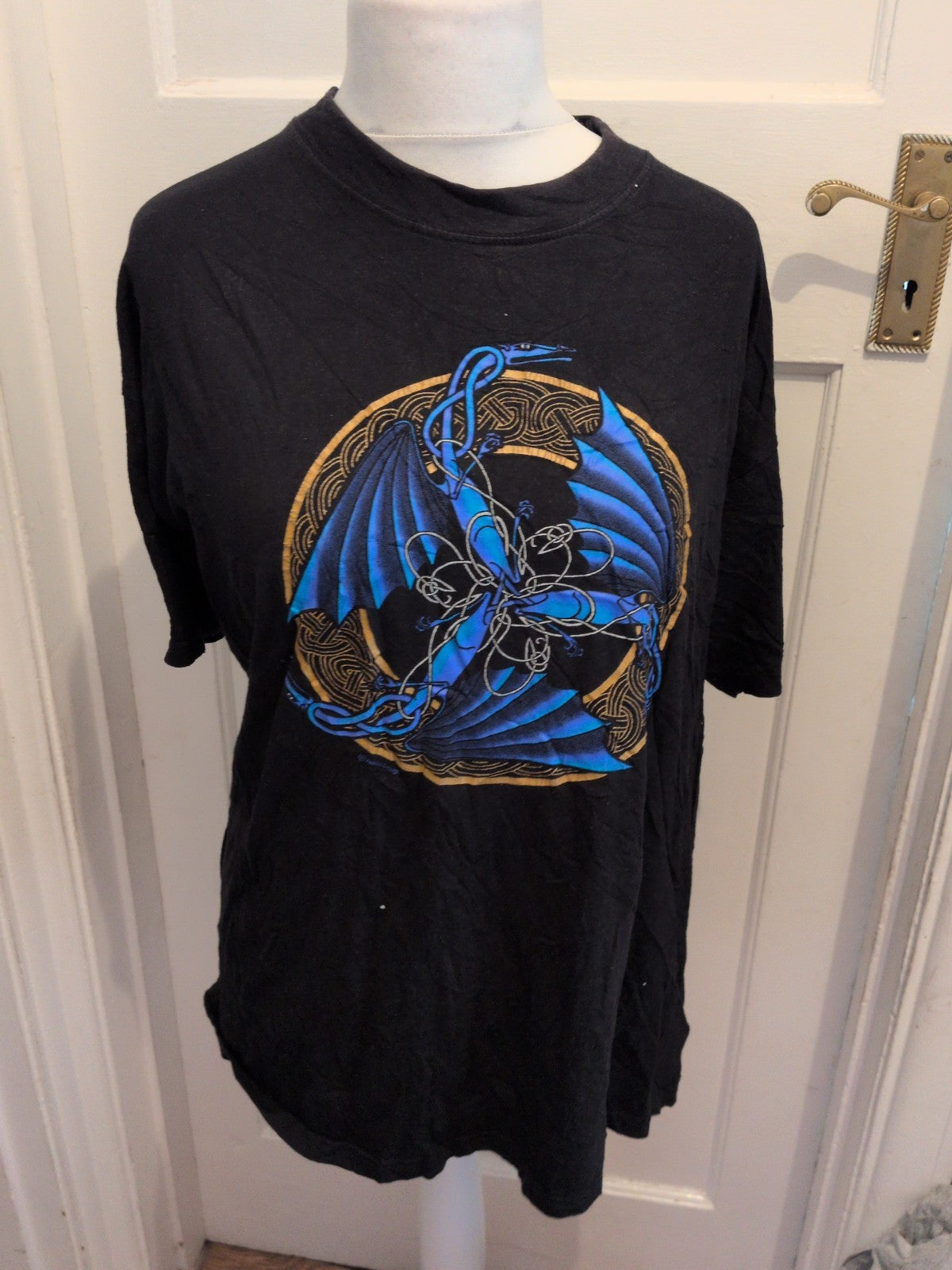 Jts XL Black Print Short Sleeve T-shirt
