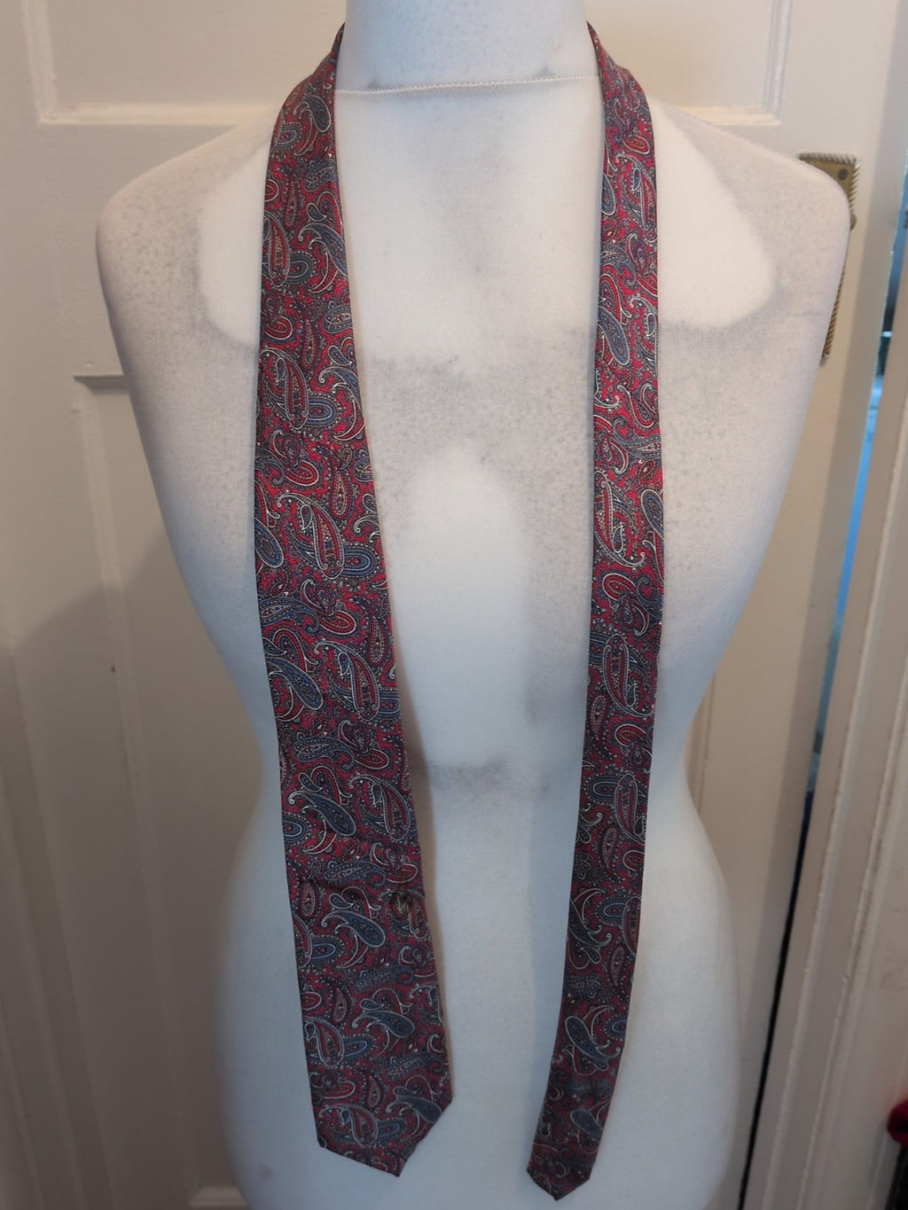 House Of Fraser Red Aztec Style Tie