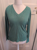 George 18 Duck Egg V Neck Jumper