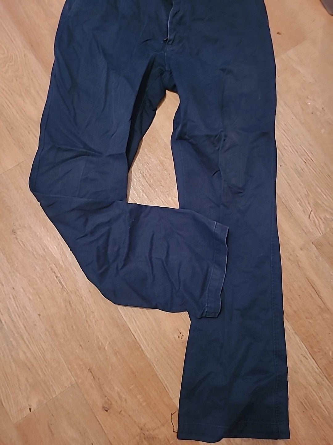 Mens Hawkridge Size 34x33 Navy Chino Trousers