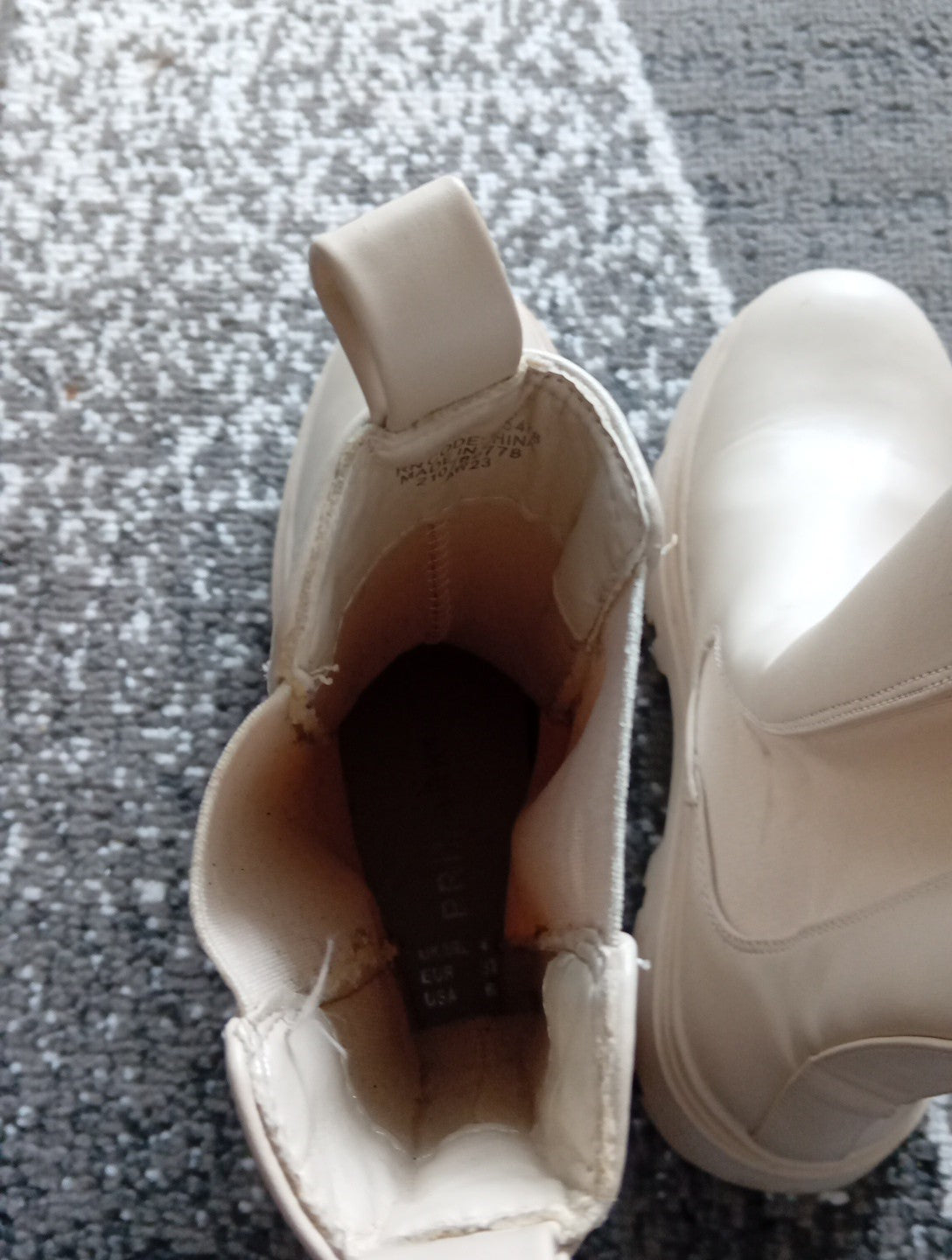 Ladies Cream Boots Size 6 Primark Free Delivery