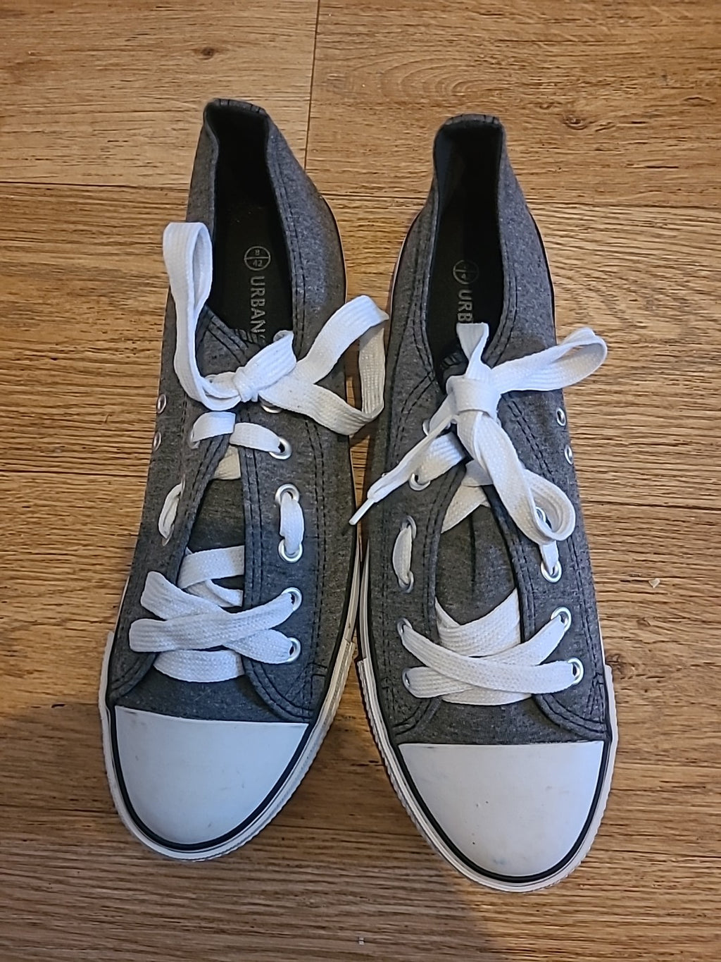 Mens Urban Size Uk 8 Grey Lace Up Pumps