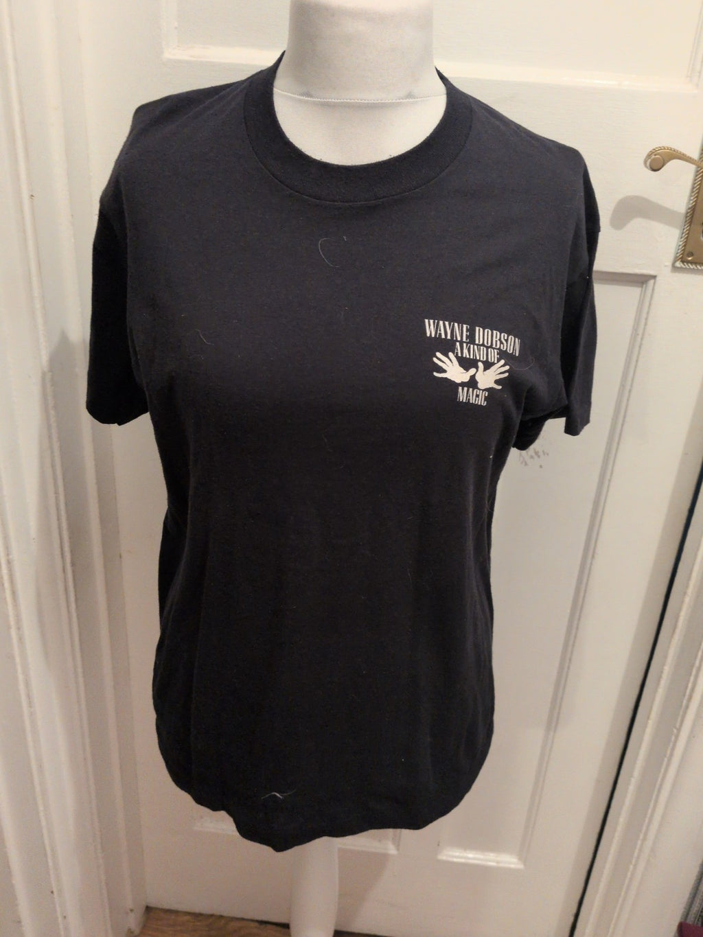 Wayne Dobson Large Black Print T-shirt