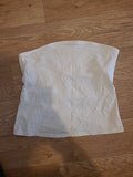 Ladies Tu Size 14 Slim Fit Cream Sleeveless Strapless Top