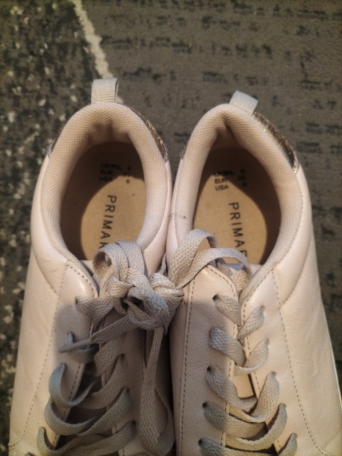 Ladies Primark Size 6 Pale Pink Lace Up Trainers