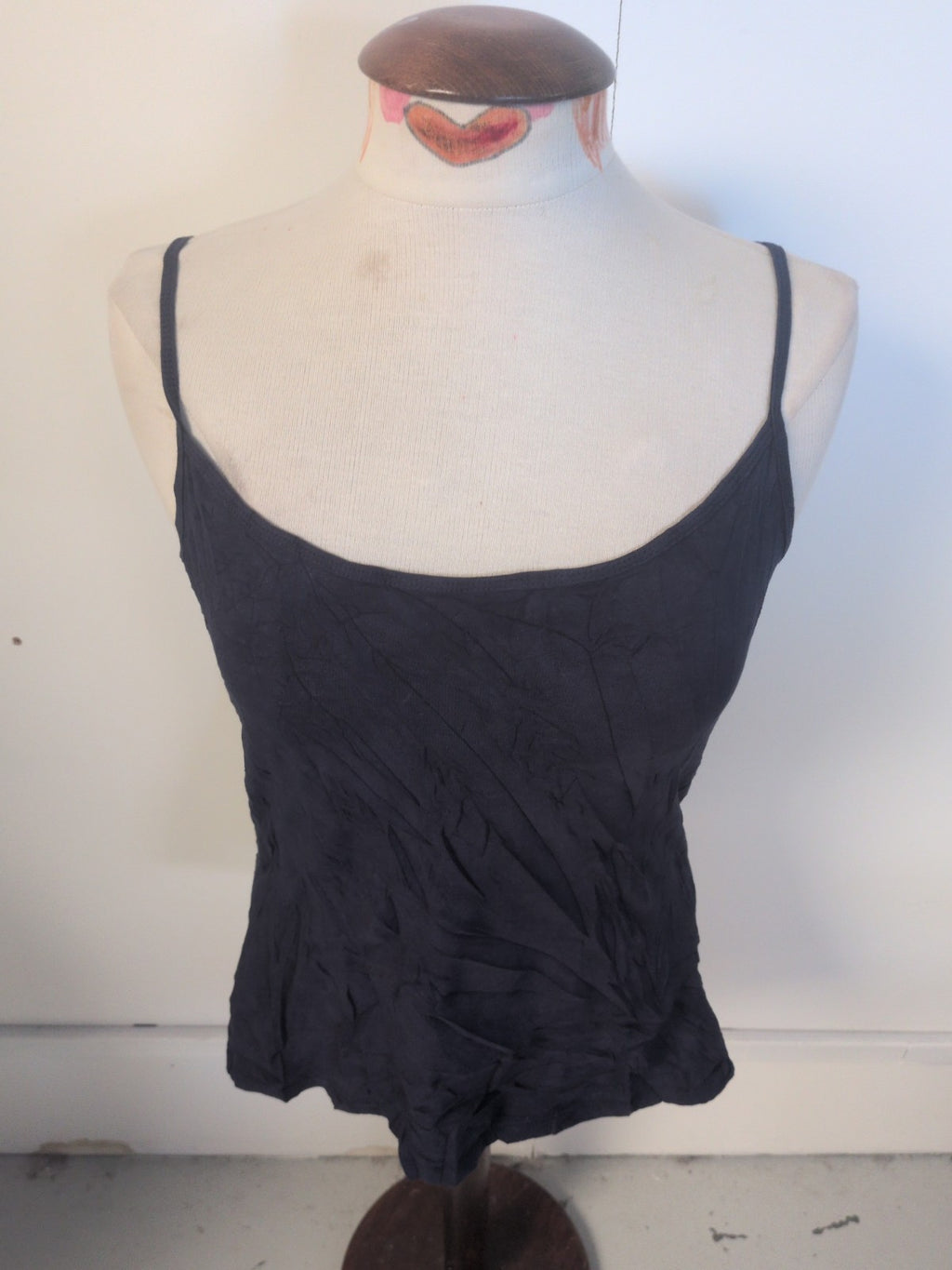 Ladies George Size 16 Essential Navy Sleeveless Cami T-shirt