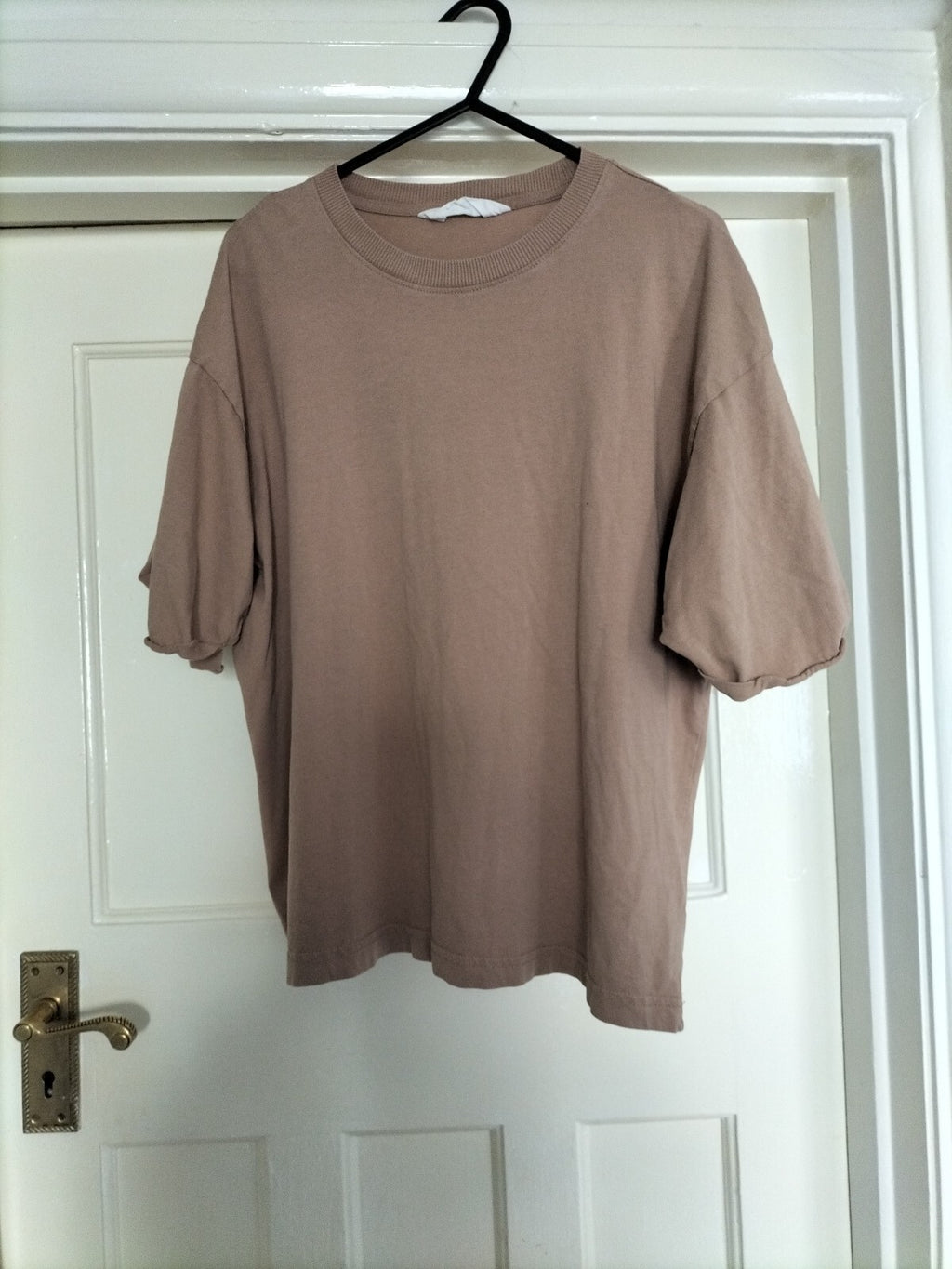 Ladies Primark Size 6-8 Brown Short Sleeved T Shirt