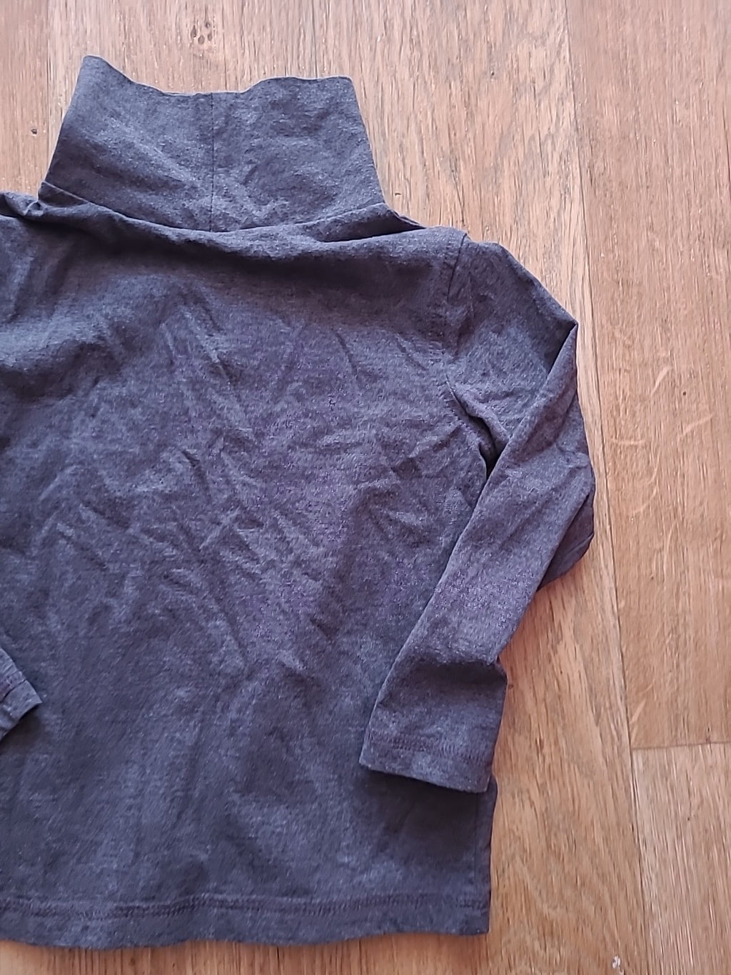George 2-3 Years Grey Long Sleeved High Neck Tshirt