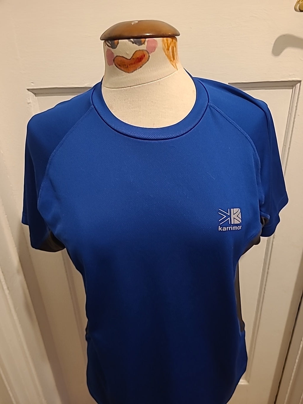 Mens Karrimor Size Medium Blue Short Sleeved Tshirt