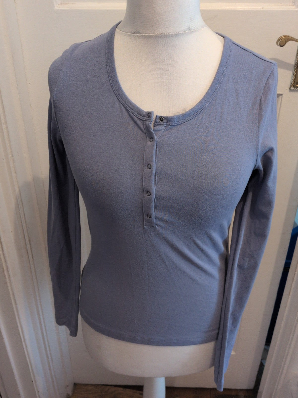 Ladies M&S 10 Hyacinth Long Sleeve T-shirt