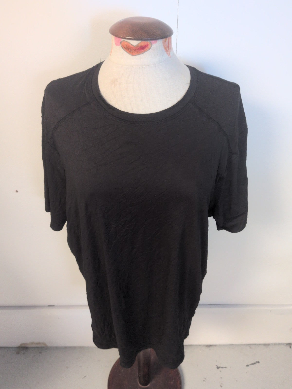 Ladies Tu Active Size Large Black Short Sleeve T-shirt