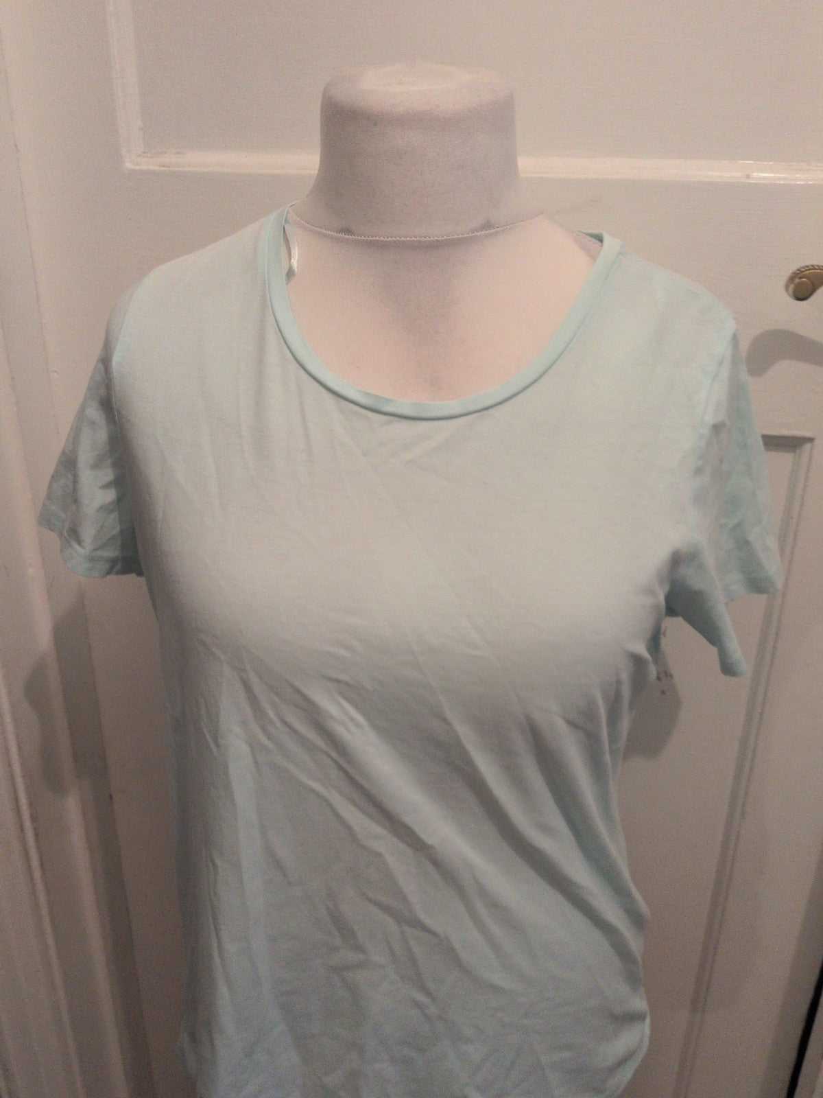 Next 14 Crew Neck T-shirt Short Sleeve Very Pale Blue