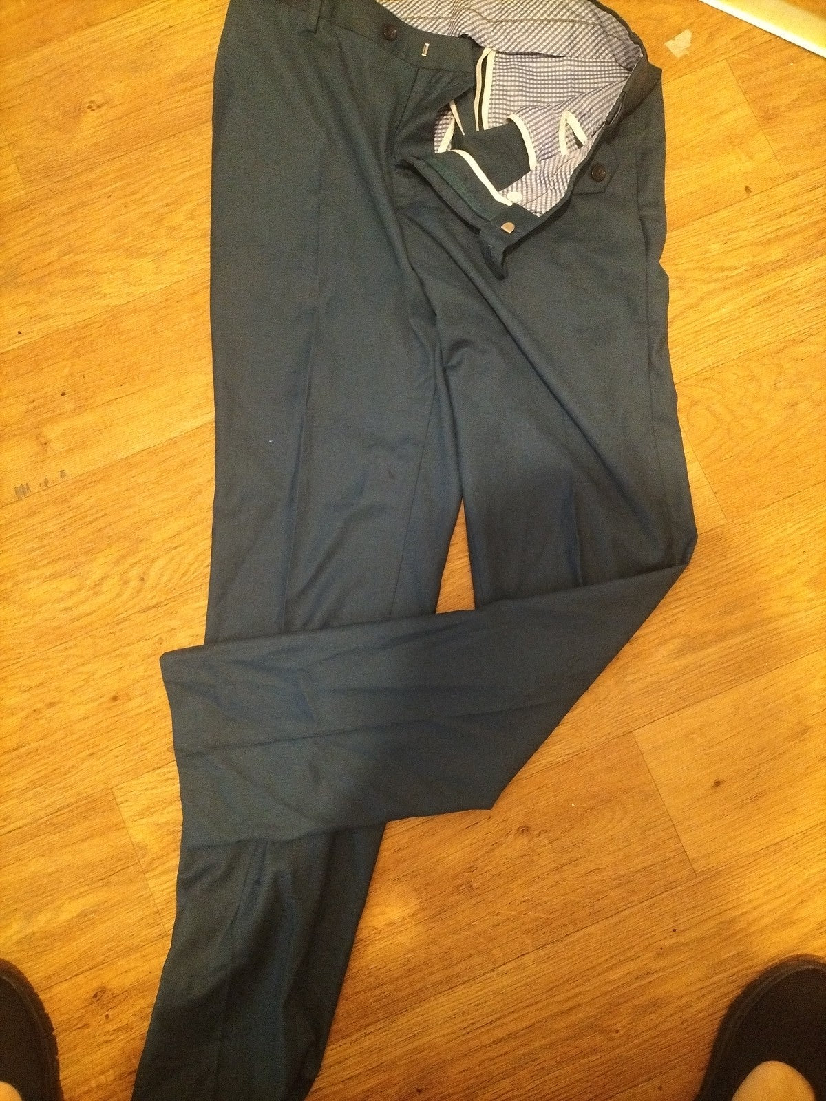 Mens Size 2XL Teal Formal Trousers