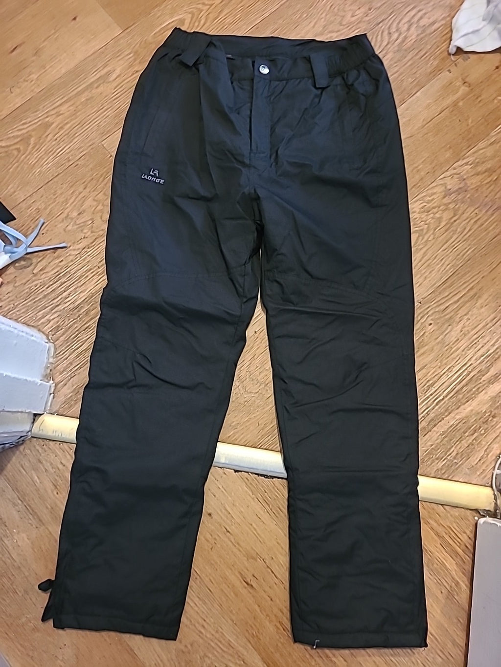 Mens La Laonge Size XL Black Snow Trousers