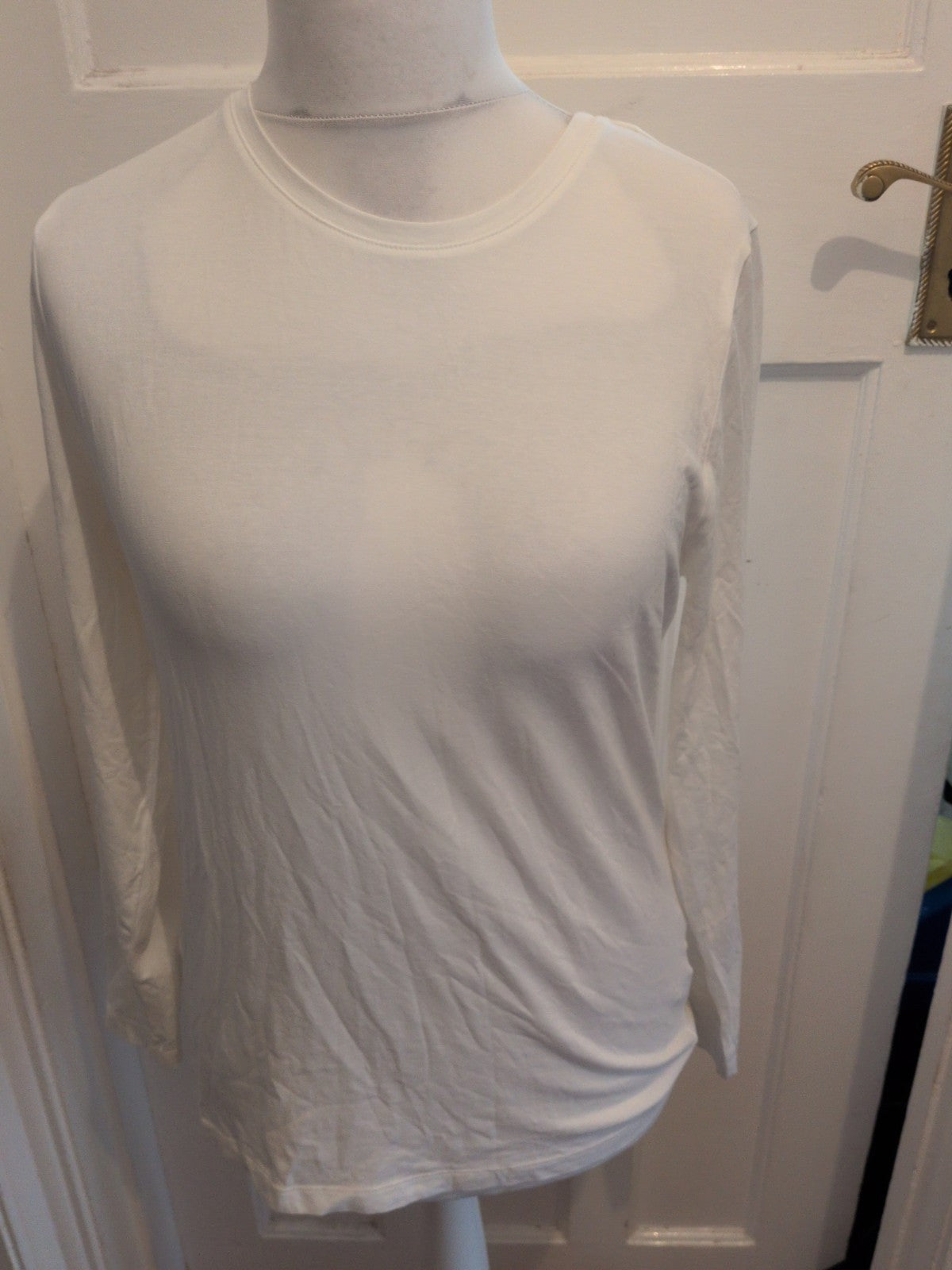 Tu 18 Slim Fit White Long Sleeve T-shirt