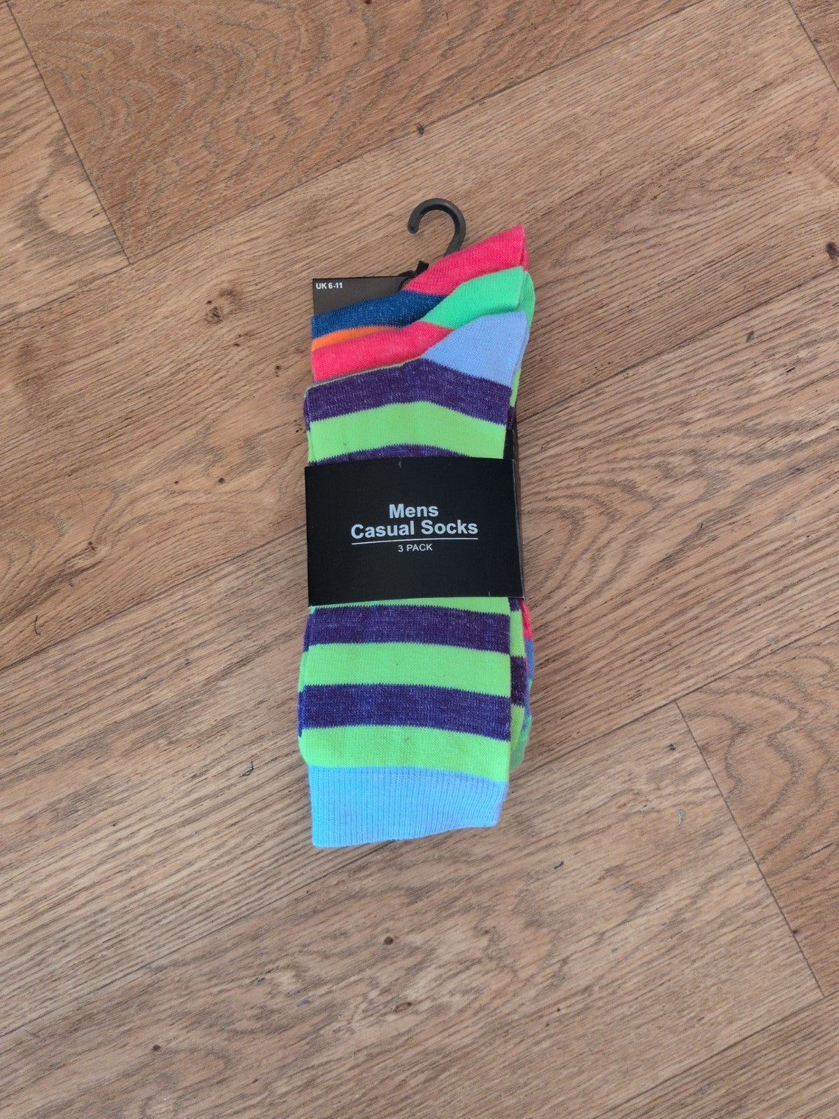 Brand New Primark 6-11 3 Pack Multicoloured Socks