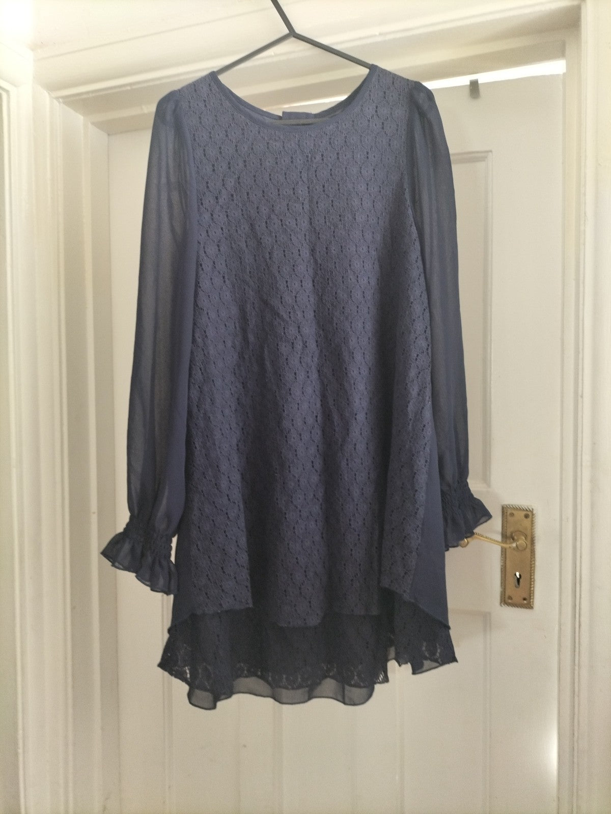 Ladies Select Size 8 Navy Long Sleeved Dress