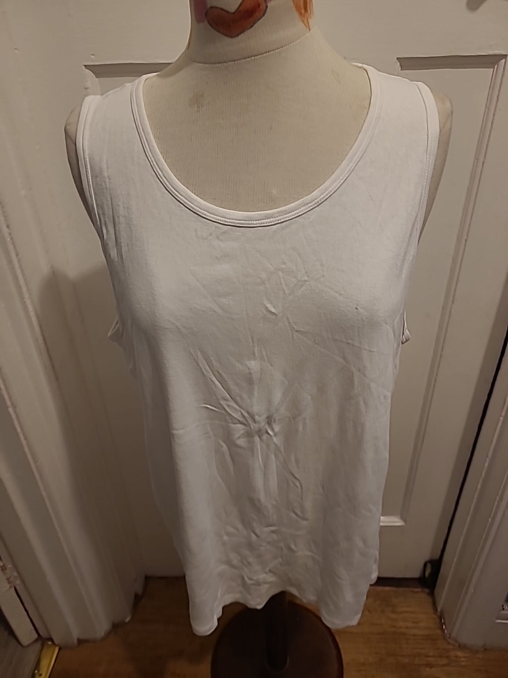 Mens M&S Size 47-49" Chest White Sleeveless Vest Top