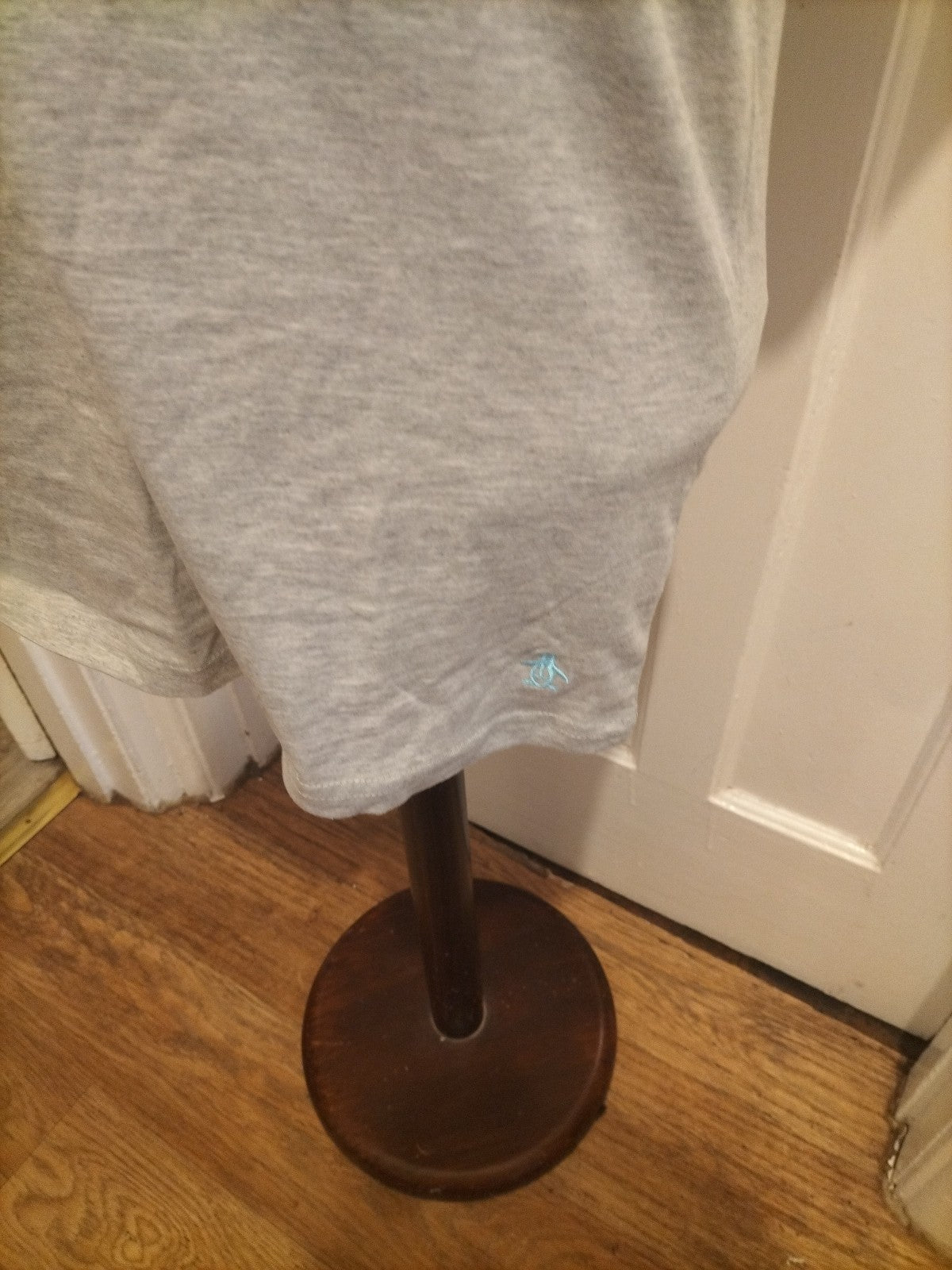 Mens Penguin Size Small Grey Short Sleeved Pyjama Top