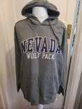 Mens Old Varsity Brand Size Large Grey Print Pullover Hoodie