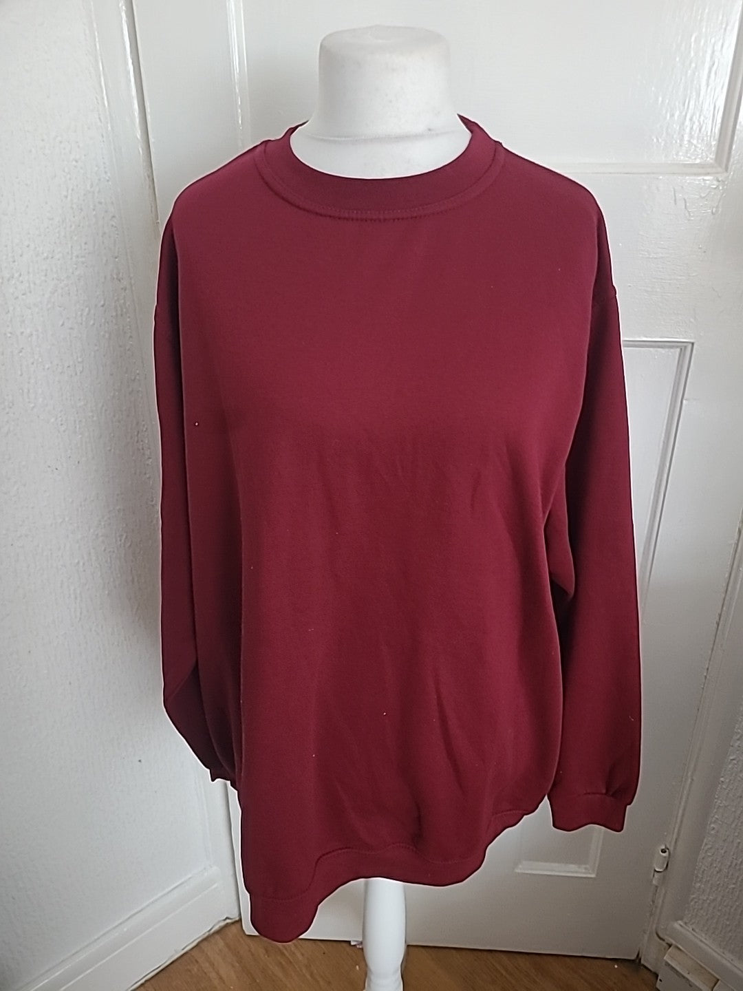 Mens Uneek Size 3XL Purple Long Sleeved Sweatshirt Jumper