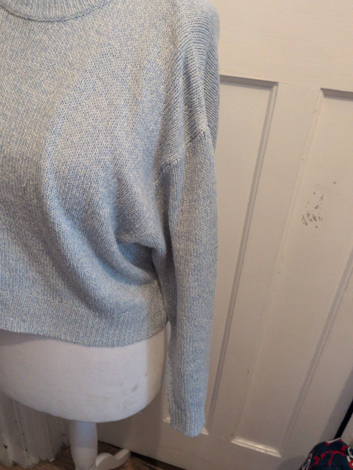 Ladies Divided Medium Pale Blue Fleck Pullover Jumper