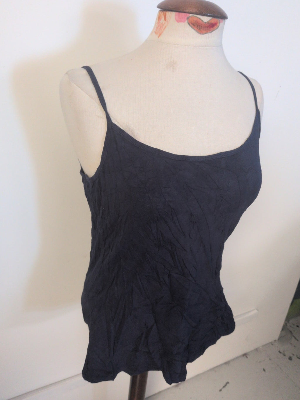 Ladies George Size 16 Essential Navy Sleeveless Cami T-shirt