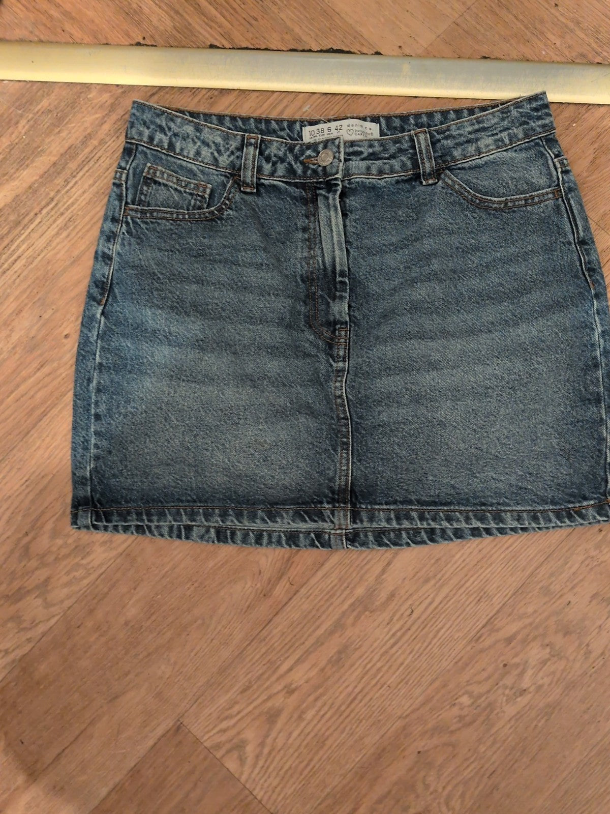 Denim+Co 10 Above Knee Length Skirt
