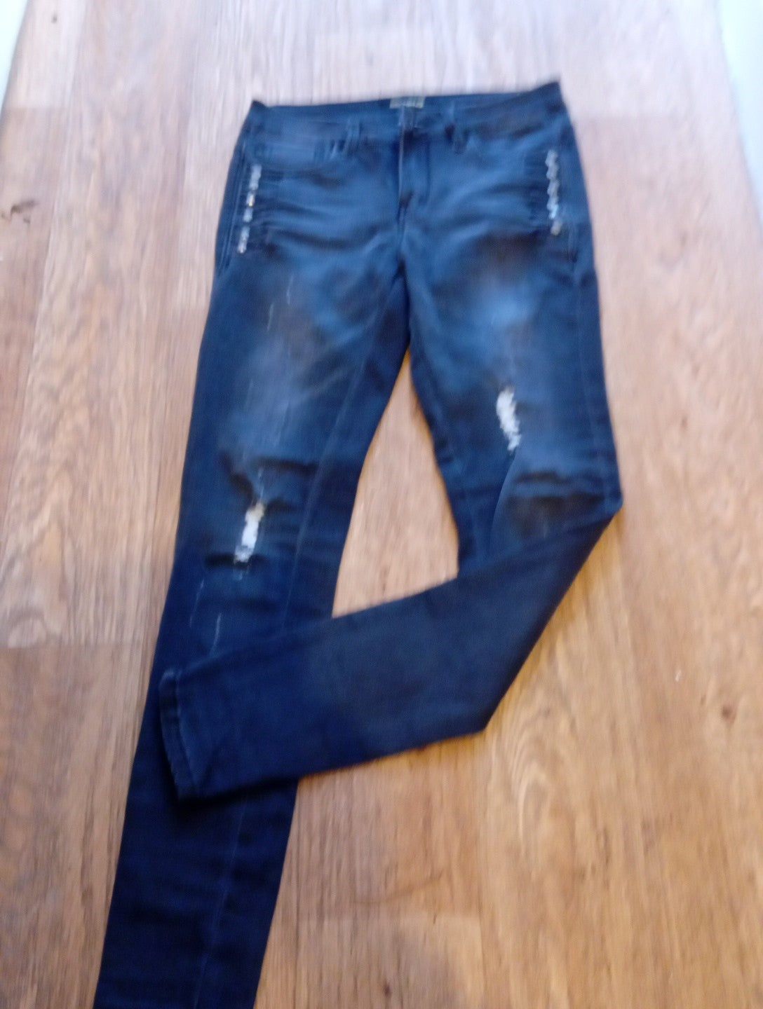 Ladies Bestiny Size Small Grey Ripped Jeans