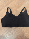 6XL Black Seamless Non Pad Non Wired Bra