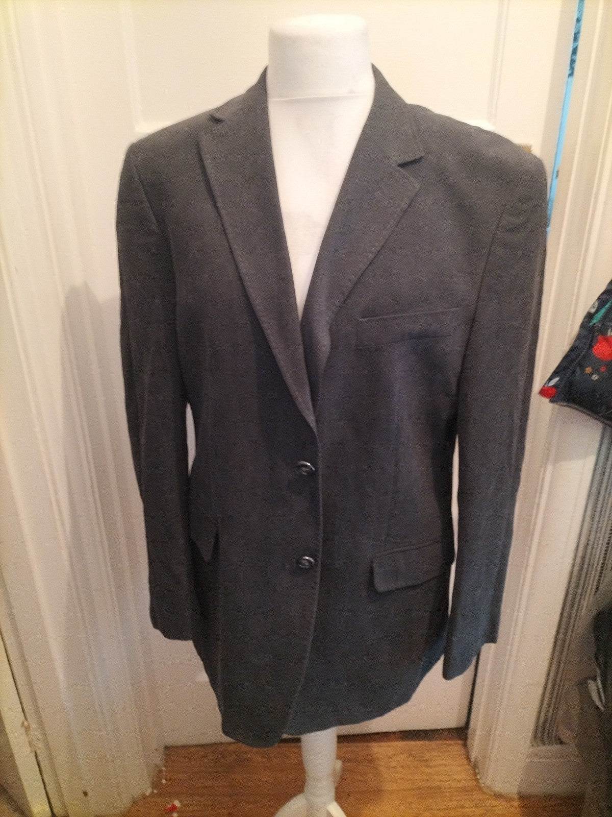Mens Marks And Spencer Collezione Size 42M Grey Padded Lined Suit Jacket