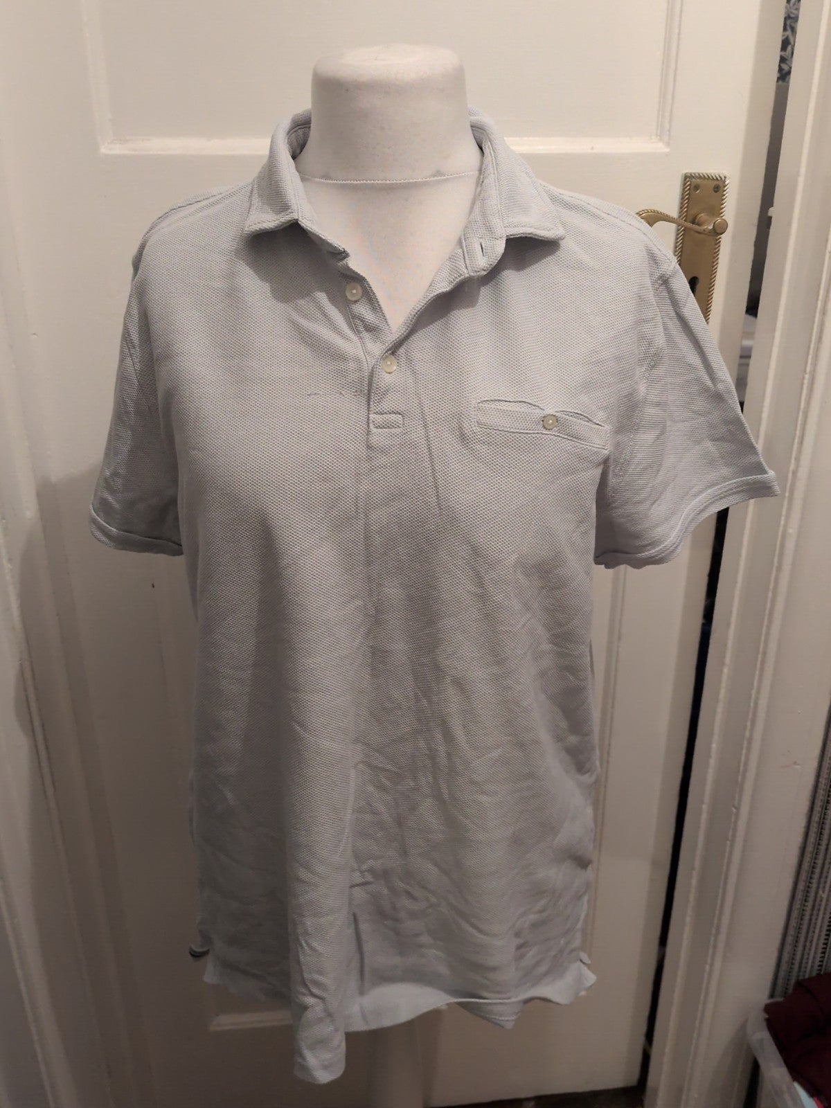 Hammond And Co XL Pale Grey Short Sleeve Polo