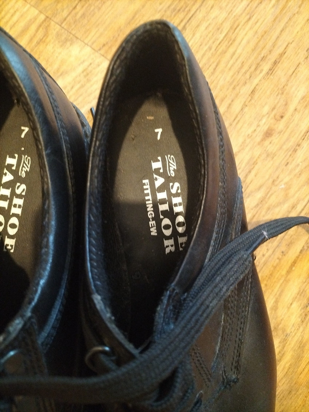 Mens The Shoe Tailor Size Uk 7 Black Shoes