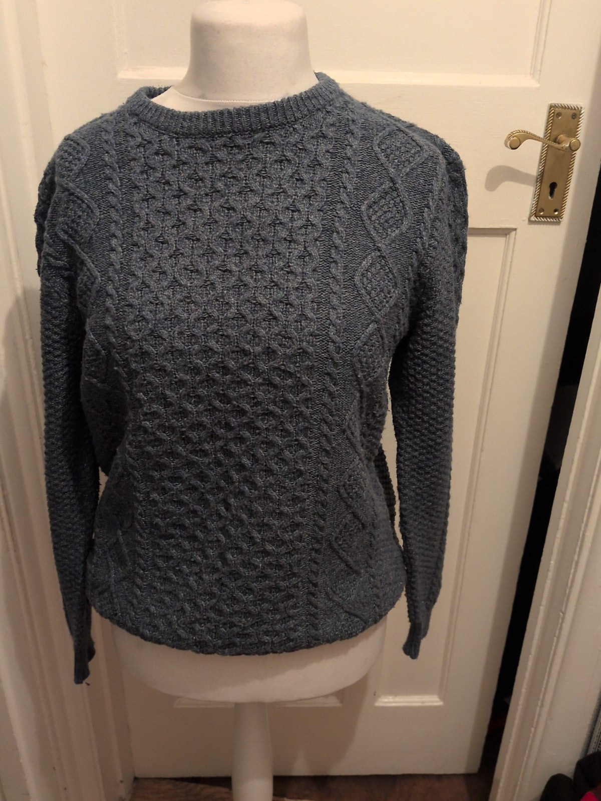 TU Man Medium Teal Pattern Jumper Pullover