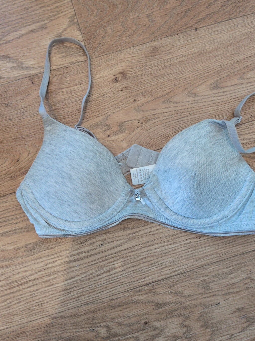 George 30A Grey Padded Underwired Bra