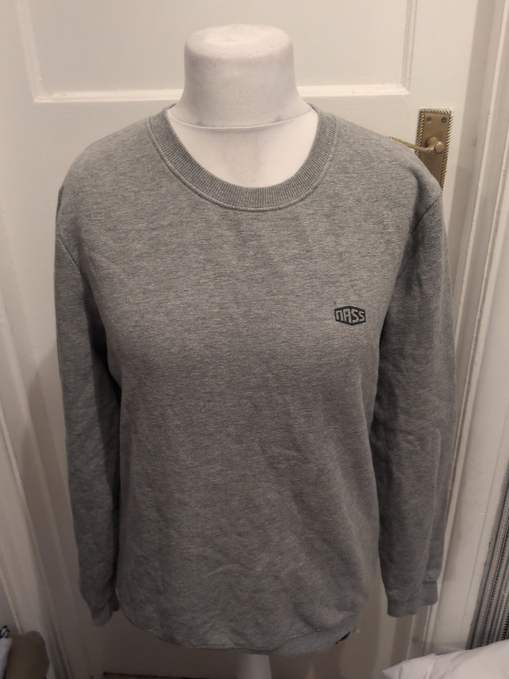 Mens Nass Size Large Grey Pullover Jumper