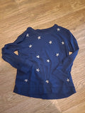 Girls Next Age 8 Years Navy Star Long Sleeved Tshirt